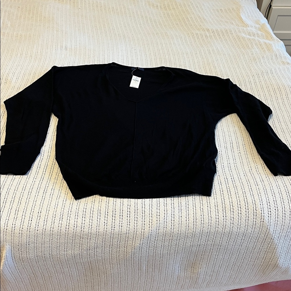 GAP Classic Black V-Neck Top